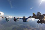 Fun jumpers at Chattanooga Skydiving Company enjoying free fall